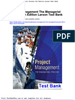 Project Management The Managerial Process 6th Edition Larson Test Bank