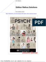 Psych 5th Edition Rathus Solutions Manual