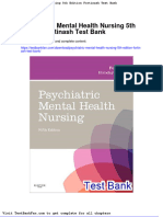 Psychiatric Mental Health Nursing 5th Edition Fortinash Test Bank