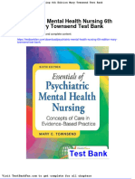 Psychiatric Mental Health Nursing 6th Edition Mary Townsend Test Bank