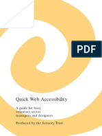 Quick Web Accessibility - Sensory Therapy Gardens Manual