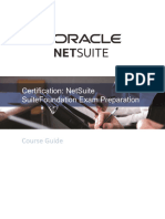 NetSuite Certification SuiteFoundation Exam Preparation Student Guide