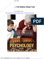 Psychology 11th Edition Wade Test Bank