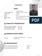 Riwayat Hidup: Data Pribadi