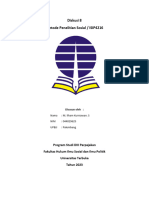 Diskusi 8 Metode Penelitian Sosial