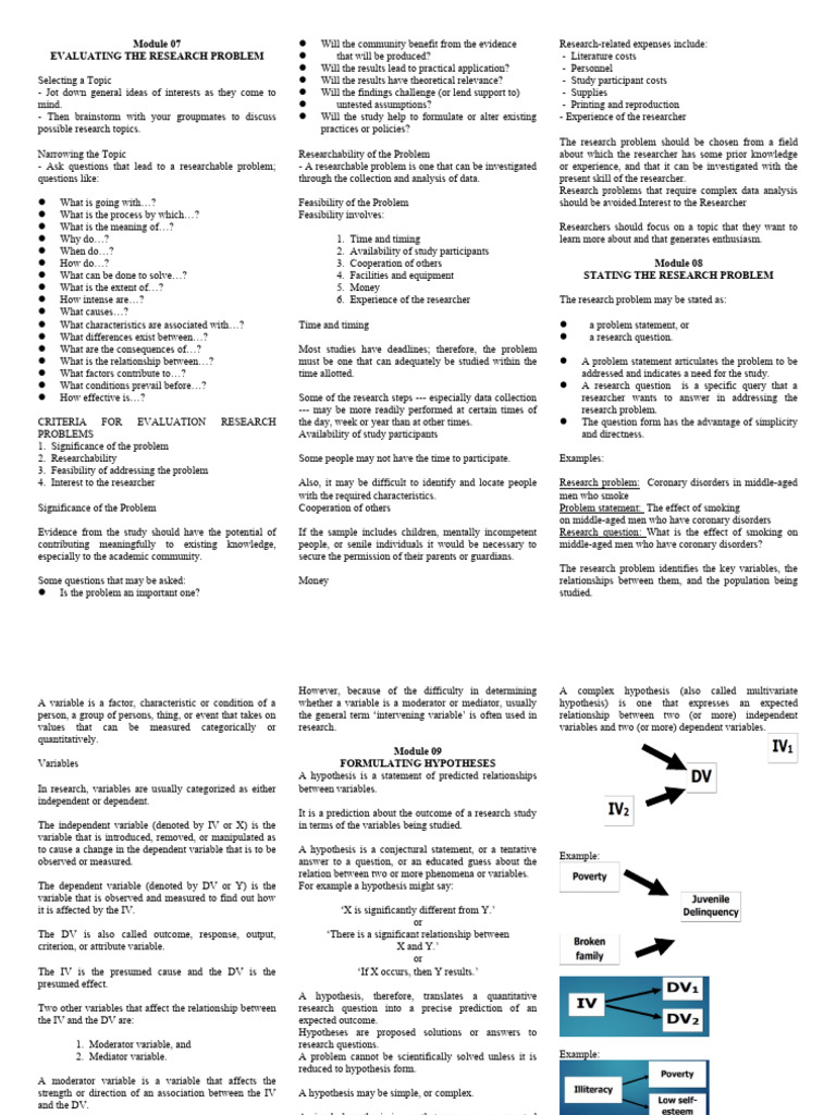 NCM 111. Research Midterms | PDF | Hypothesis | Theory