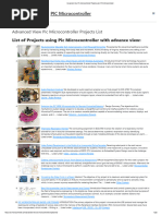 Advanced View Pic Microcontroller Projects List - PIC Microcontroller