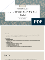 Pokok Bahasan 2 - Pengorganisasian Data