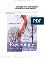 Psychology Concepts and Connections 9th Edition Rathus Solutions Manual