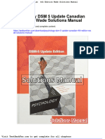 Psychology DSM 5 Update Canadian 4th Edition Wade Solutions Manual