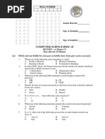 Final HSSC-II Model Paper Computer Science