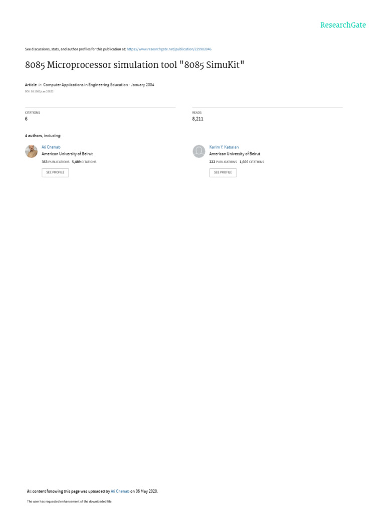 8085 Simulator Download Free PDF Programming Computer Program