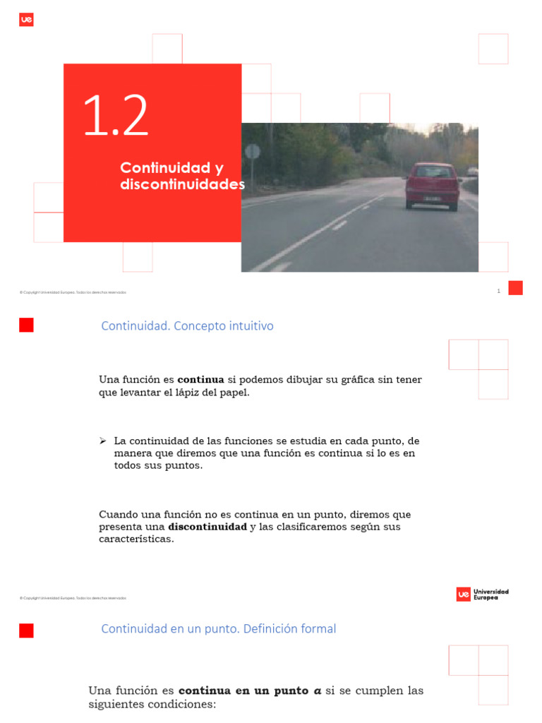 12_Continuidad y discontinuidades 2324 PDF Función continua