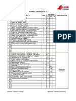 Inventario Sala 2