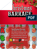 Christmas Barrage