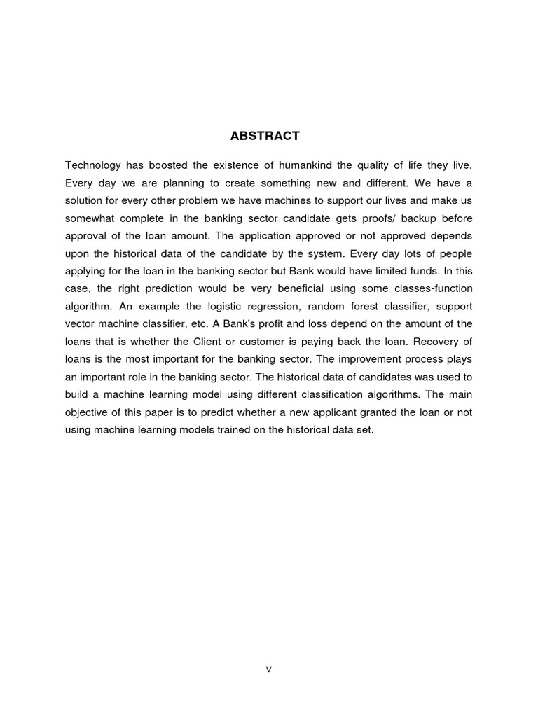 Loan Approval Prediction Using Supervised Learning Algorithm | PDF