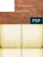 My Summer Vacation BLANK Template