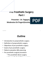 Pre Prosthetic Surgery Part I &II