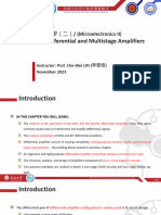 Chapter 8-Differential and Multistage Amplifiers