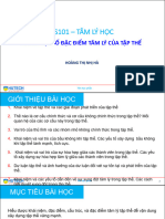 MỘT SỐ ĐẠC ĐIỂM TÂM LÝ CỦA T THỂ