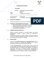 Informe Psicológico Adaptación