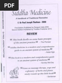 Siddha Medicine Handbook of Traditional Remedies (Pdfdrive)
