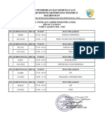 Jadwal Pas Ganjil 2022-2023 Siswa