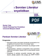 Panduan Sorotan Literatur Kajian Penyelidikan Dalam Pendidikan