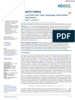 Geophysical Research Letters - 2022 - Miranda - Improved GNSS Water Vapor Tomography With Modified Mapping Functions