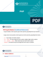 PHP - 2 - Koşullu - Döngüsü 1