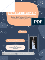 Qs Al-Mudassir 1-7 Dalam Tafsir Marah Labid
