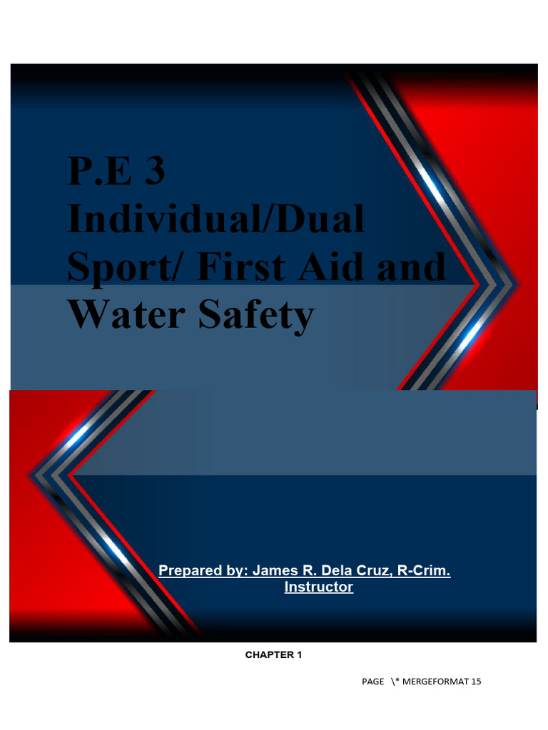 P.E 3 (Individual, Dual, First Aid and Water Safety) PDF Pulse