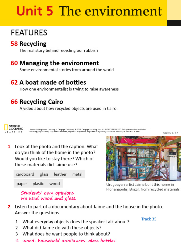 Life 2e BrE Pre-Inter SB U5 ABC | PDF | Desert