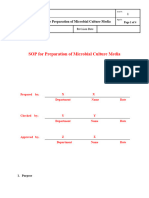 SOP For Preparation of Culture of Microorganism