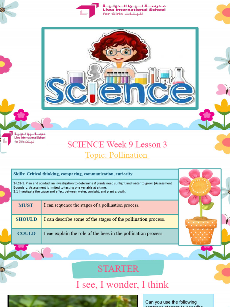 Science+ +Wk+9+l3 +pollination | PDF | Pollination | Flowers