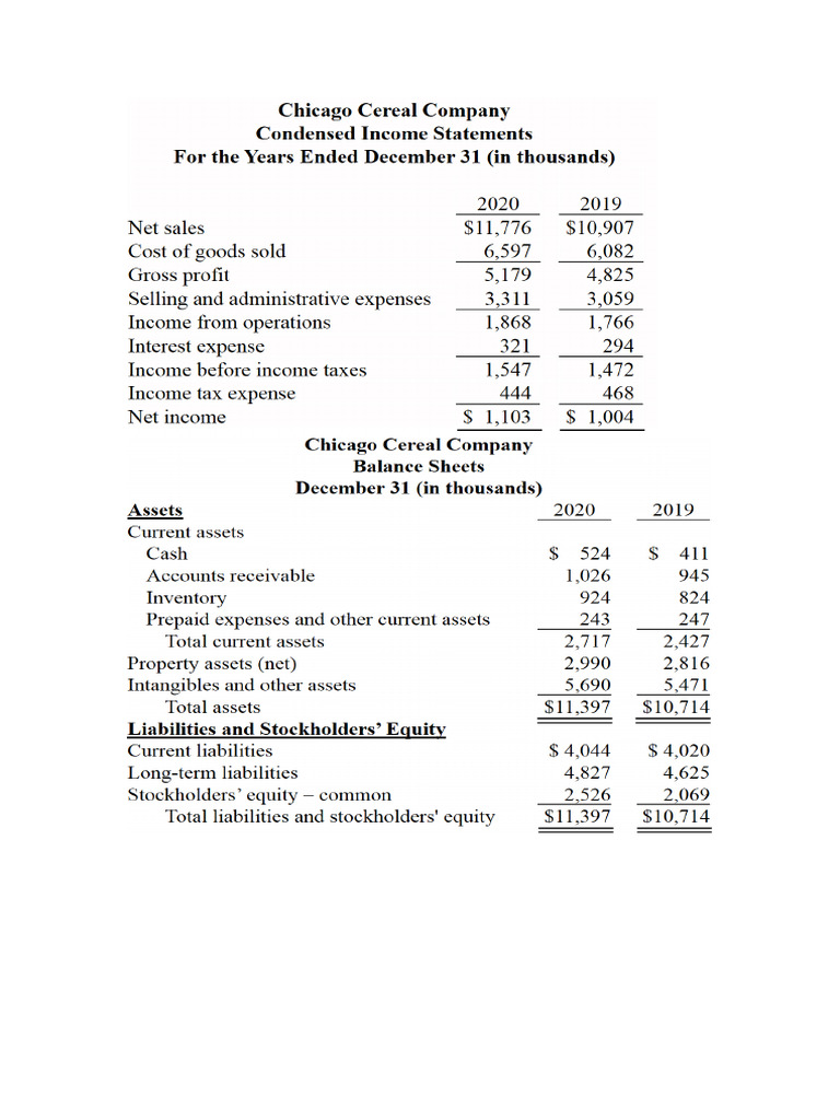 RATIO ANALYSIS EXAMPLE PDF visual data 8