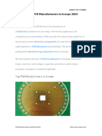 Top 18 PCB Manufacturers in Europe 2023