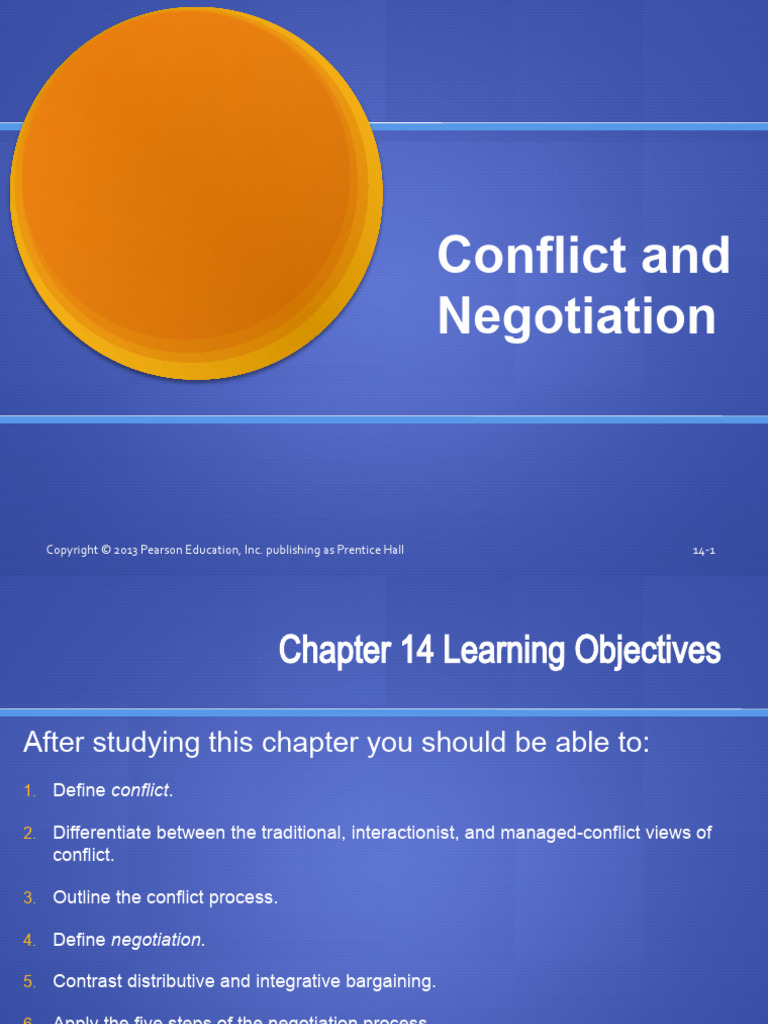 Lecture on conflict and negotiations pdf negotiation behavioural