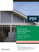Technical Specifications HardieFlex Sheets