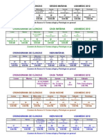 Cronograma de Clinicas Usamedic 2012