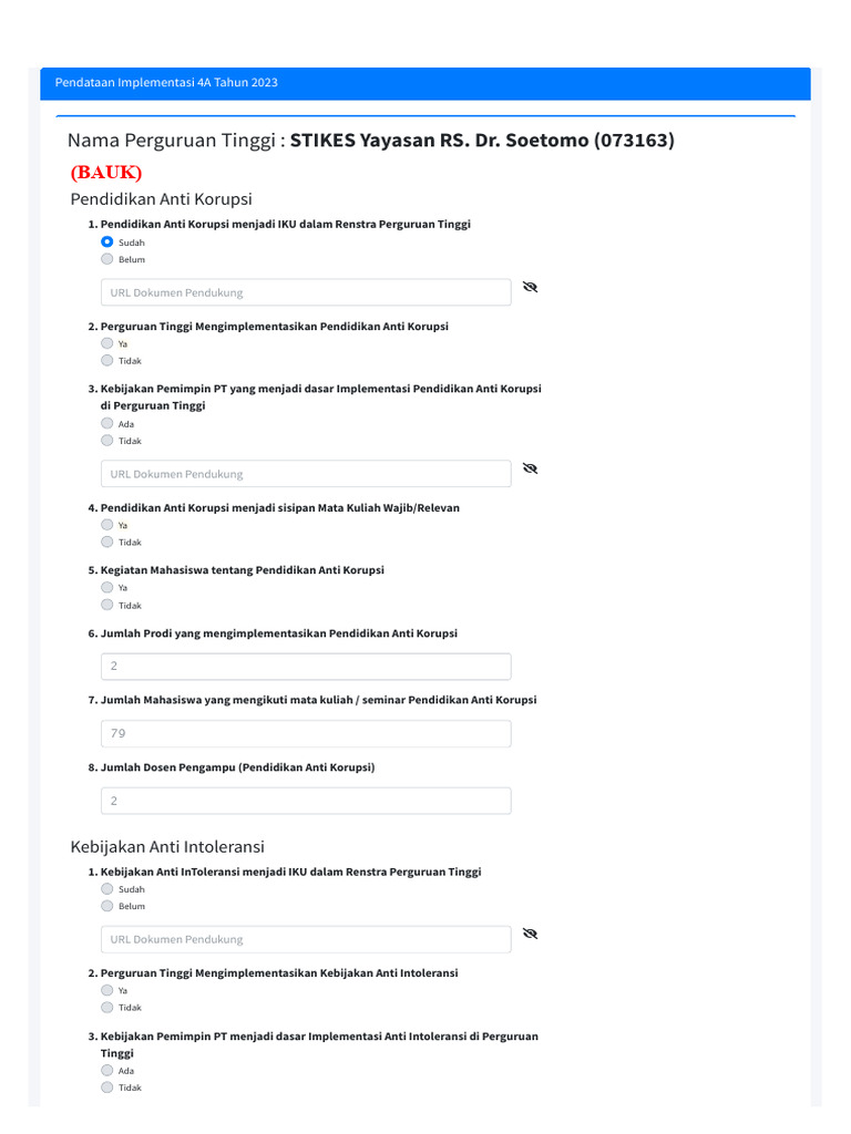 Form isian data pts capaian kinerja 2023 pdf