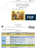 Planificari Calendaristice Clasele V Viii