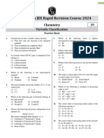 Periodic Classification - Practice Sheet - Lakshya 11th JEE Rapid Revision Course