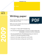 KS3 2009 - Writing Paper