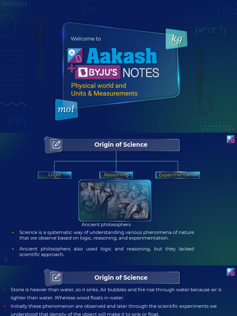 NEO - NEET - 11 - P2 - PHY - E - Units and Measurements - S4 | PDF ...