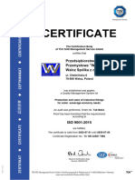 Certficate ISO 9001 - 2022