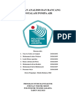 Kelompok 1 - LAPORAN ANALISIS DAN RANCANG INSTALASI POMPA AIR