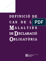 Definicio Malalties Declaracio Obligatoria 2010