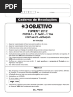 151011 Resolucao Simulado FUVEST 2fase 1dia