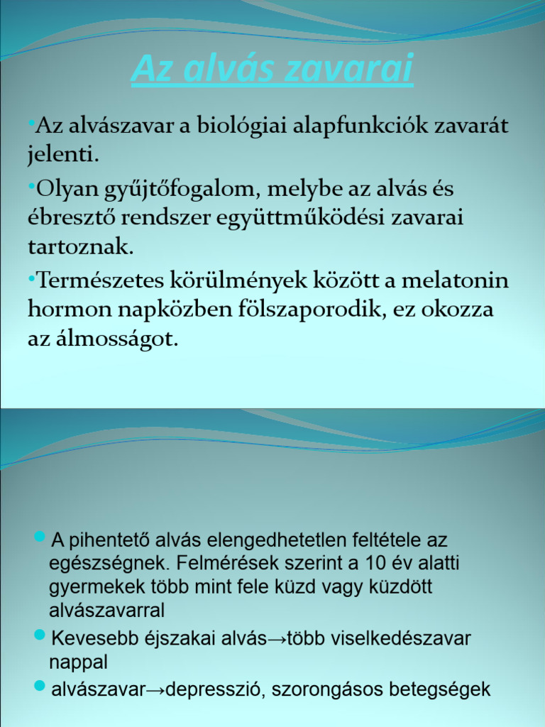 Az Alvás Zavarai | PDF